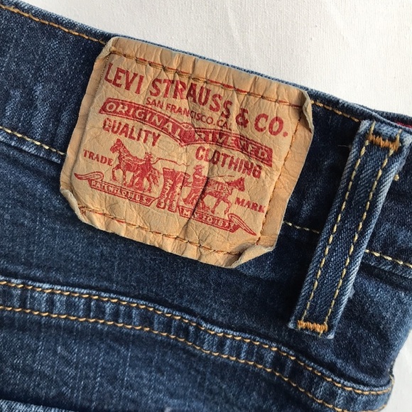 Levi’s 550 red tab relaxed boot cut blue jeans, size 14S - Picture 9 of 11